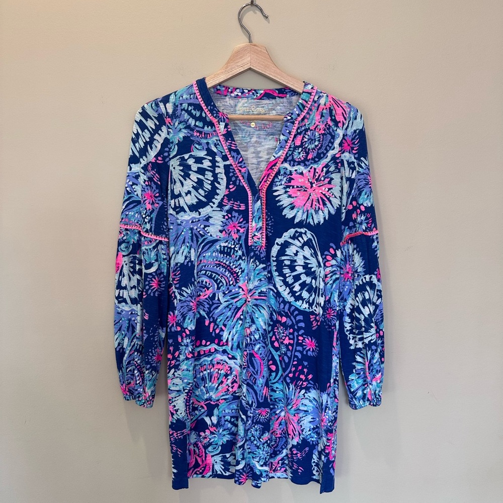 Lilly Pulitzer Vibrant Blue and Pink Dress